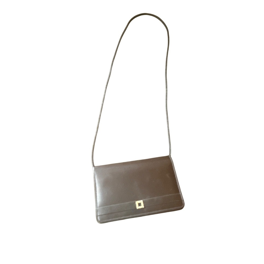 Valerie Steven 80s Black Satin‎ Evening Bag Rhinestone Buckle & Long Strap Glam